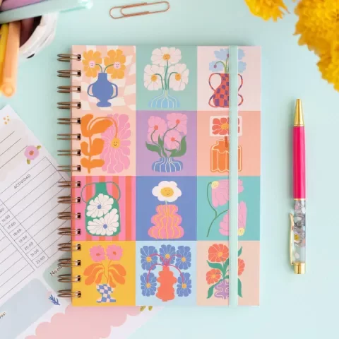 Producto - Cuaderno a5 anillado - floreros!