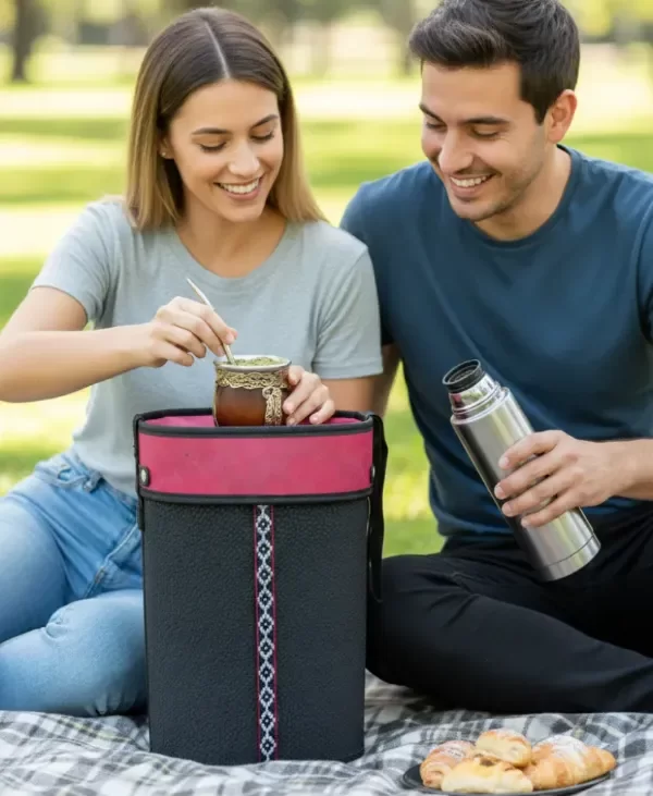 Producto - Bolso matero rigido con tapa en eco cuero - 0