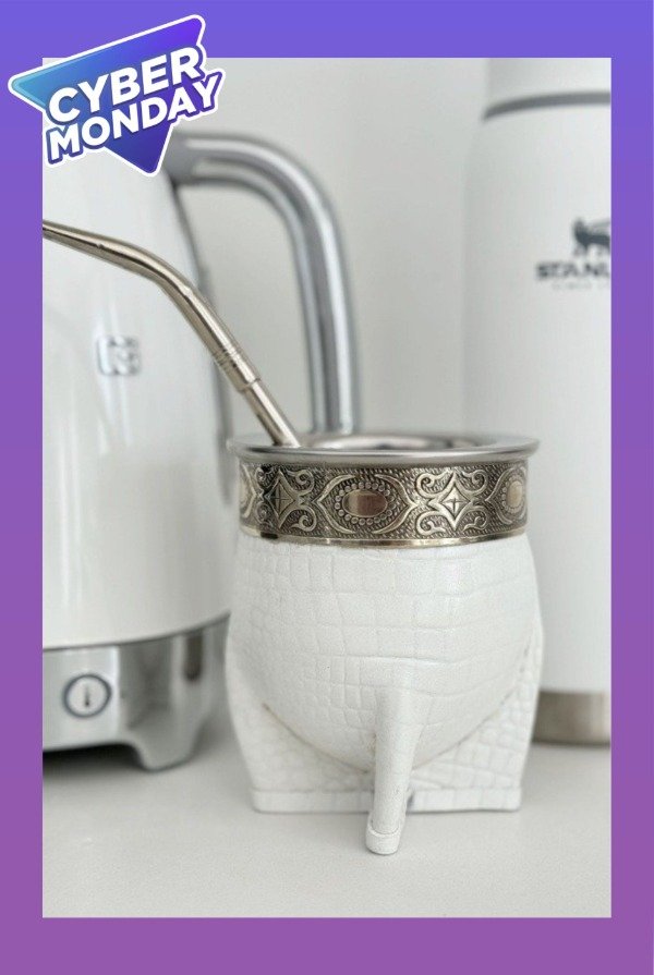 Producto - MATE IMPERIAL DELUXE CROCO BLANCO