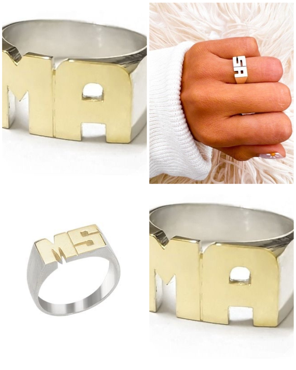 Producto - Plata y Oro dos iniciales