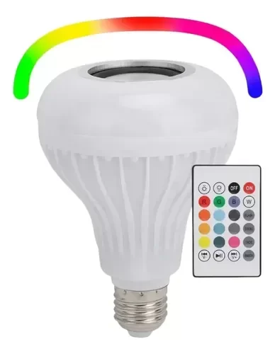 Producto - FOCO PARLANTE CON  BLUETOOTH  INCLUYE CONTROL LUCES LED RGB