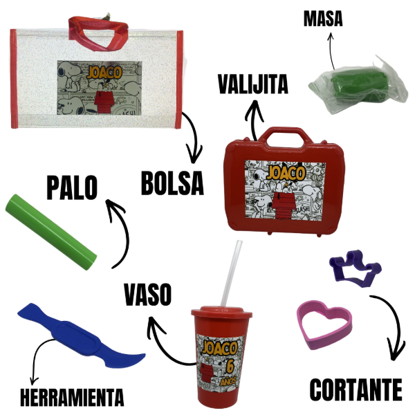 Producto - Combo Vaso Sorbito + Valija + Bolsa XL Personalizado + Kit de Masas - 0