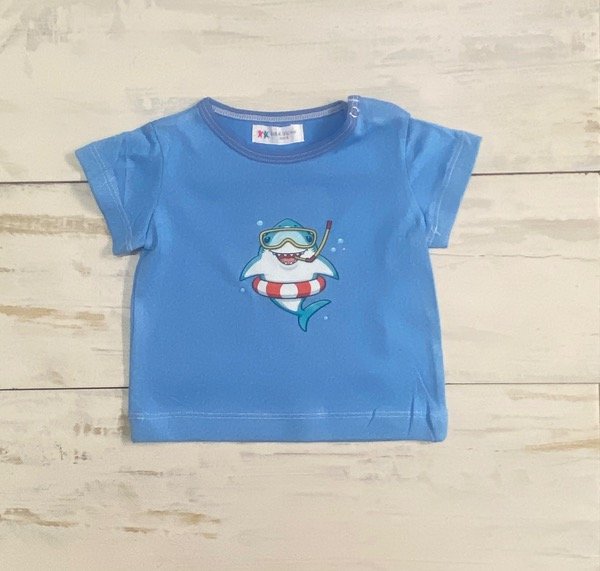 Producto - Remera shark celeste (bebé)