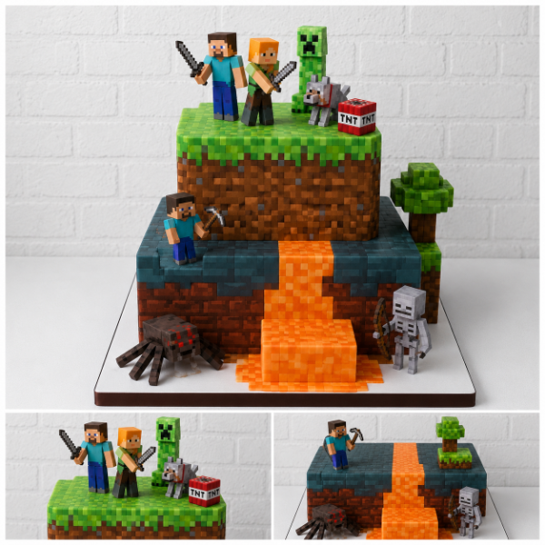Producto - LAMINA MINECRAFT PIXEL LADRILLOS - 2