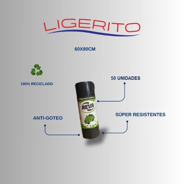 Producto - Bolsas de consorcio 60x90 LIV. Rollo de 50 unidades