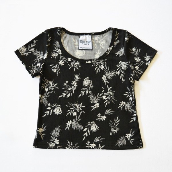 Producto - Remera Nadia Flor Negra