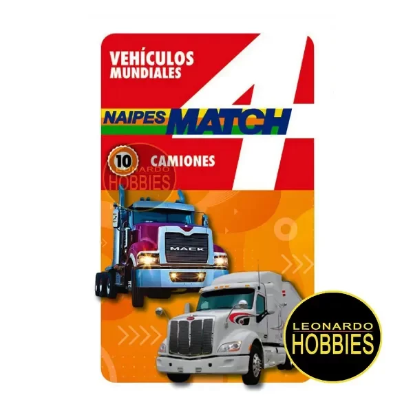 Producto - Cartas Retro Camiones Match 4 Original