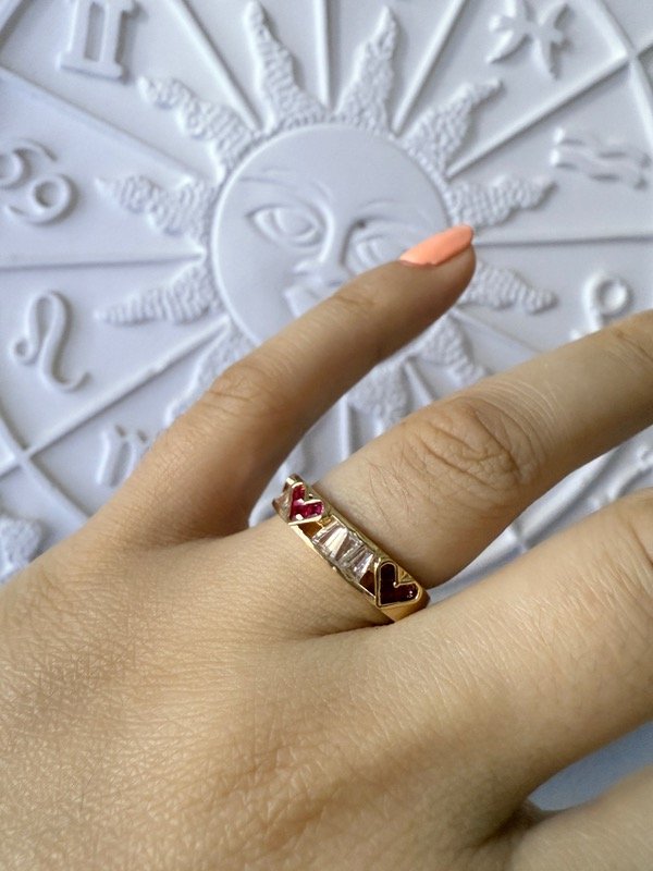 Producto - Anillo corazón gold