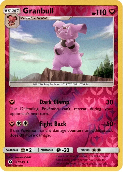 Producto - Granbull - 91/149 - Sun and Moon - Reverse Holo