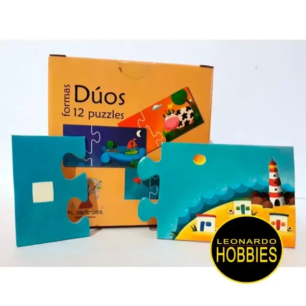 Producto - Formas Dúos 12 Puzzles Jacarandá 1204
