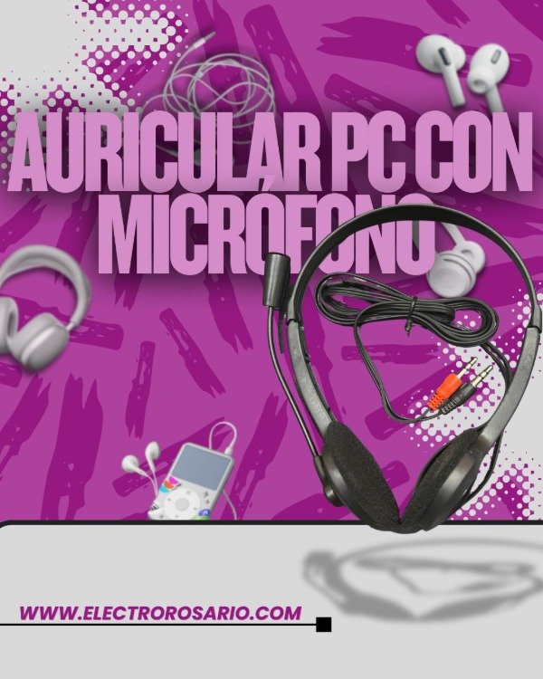 Producto - AURICULAR PC CON MICROFONO