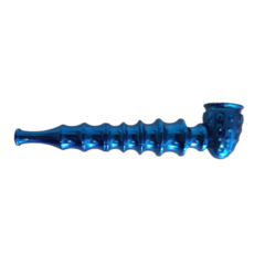 Producto - Pipa de metal estilo medusa armable color azul