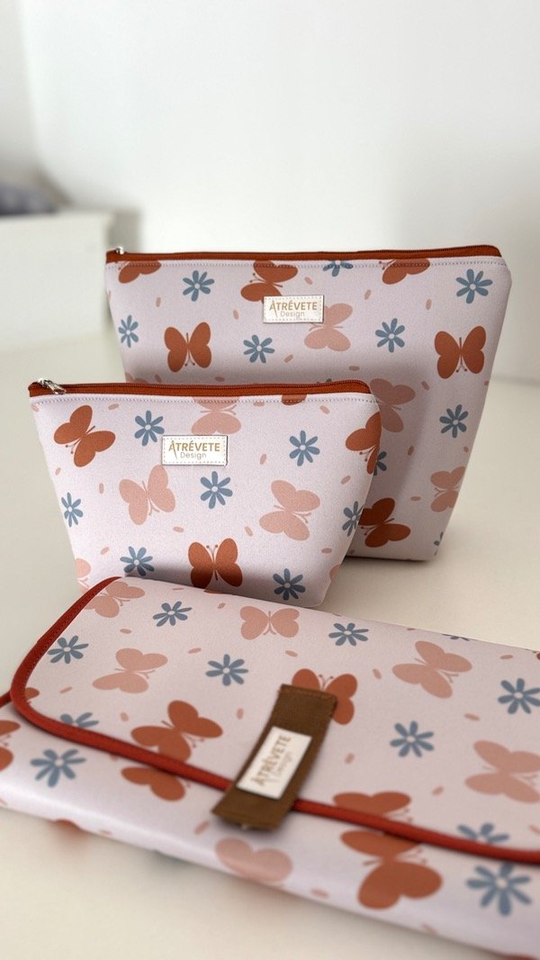 Producto - Set para bebé x 2 neceser - Mariposas