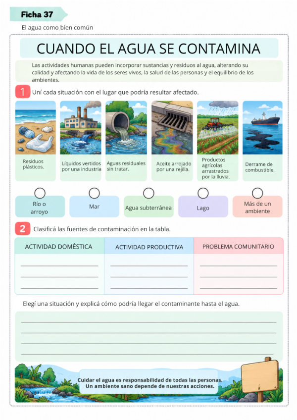 Producto - EL AGUA Y LA TIERRA: 5to GRADO - 14