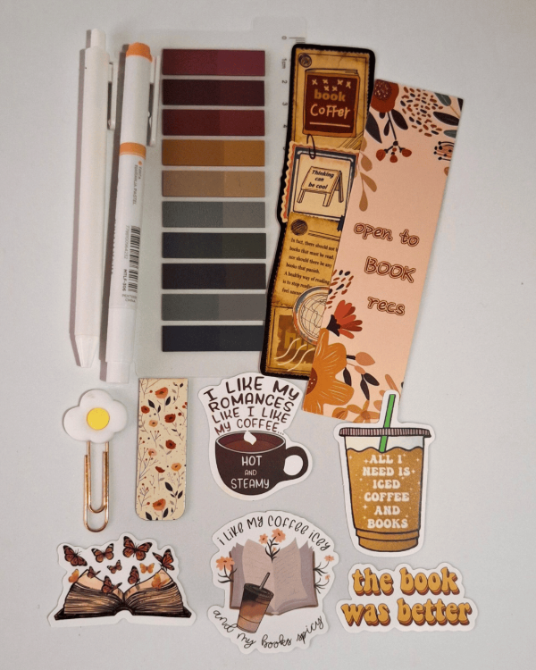 Producto - Combo mini pack booklover marrón + mini tote bag