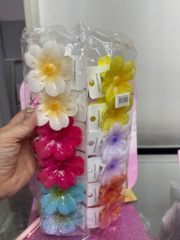 Producto - Gancho florcitas de colores surtidos sin eleccion