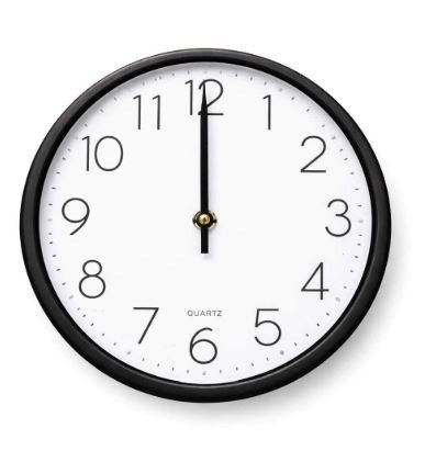 Producto - Reloj de pared 20cm blanco/negro