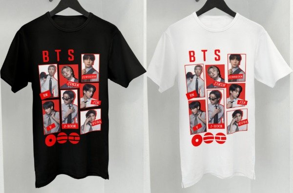 Producto - Plantillas para remera de BTS - 1
