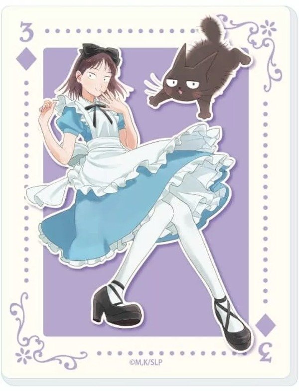 Producto - Iwakura Mitsumi Skip and Loafer Acrylic Card 04. Alice in Wonderland Version. B