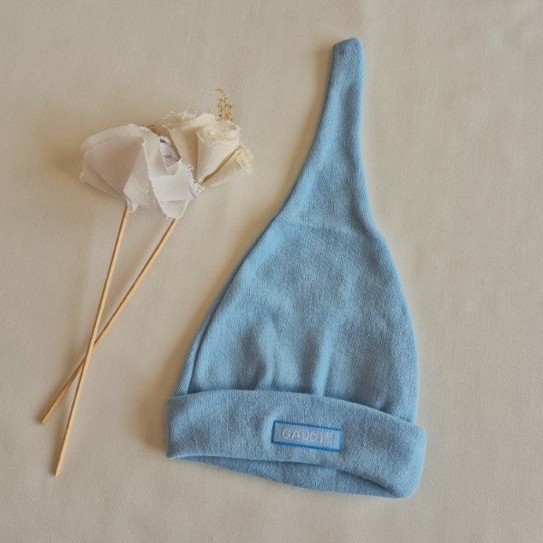 Producto - Gorrito nudo de algodón azul