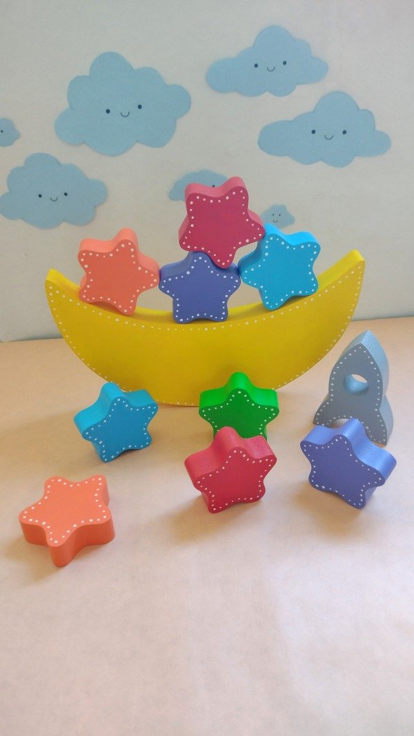 Producto - Juguete Apilable Luna y Estrellas