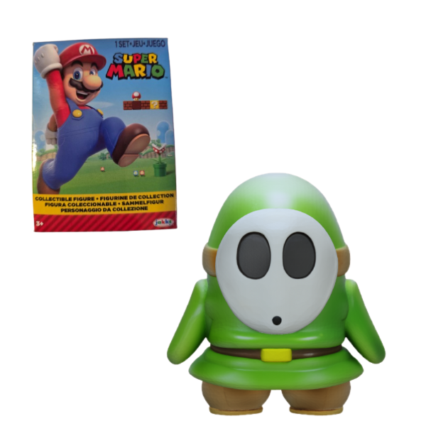 Producto - Super Mario World of Nintendo Mini Figura Green Shy Guy