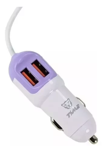 Producto - Cargador Rapido 12v Doble Usb 3.1a + Cable Usb Tipo C