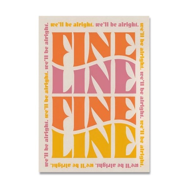 Producto - FINE LINE FRASES, HARRY STYLES, CUADRO DECO MODERNO