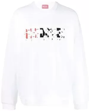 Producto - DIESEL CREWNECK CRACKED WHITE