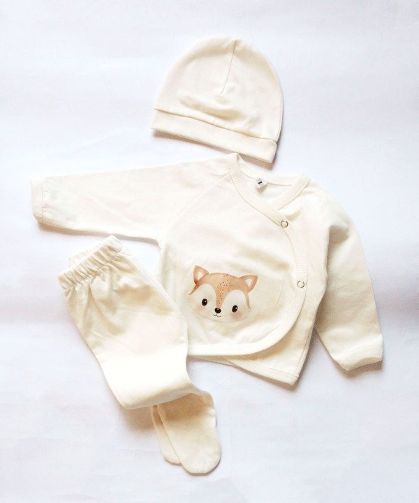 Producto - ARTICULO 822 - P- AJUAR CLASICO DE ALGODON  ESTAMPA DTF ZORRITO