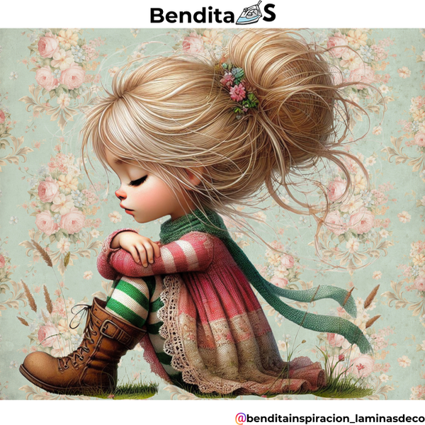 Producto - Bendita Sublimación Nena pensando