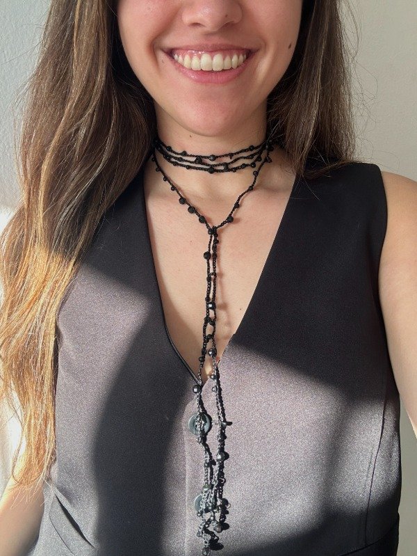 Producto - Collar mil vueltas negro - 0