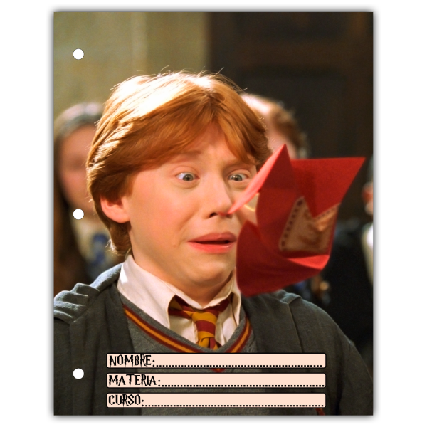 Producto - Carátula Separadores N3 Harry Potter Diseño 19