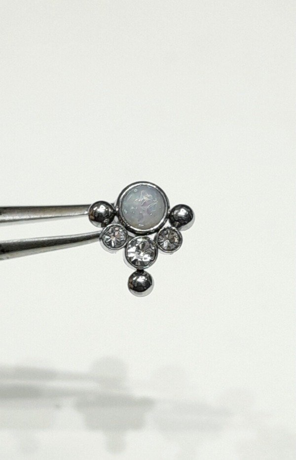 Producto - Piercing Labret Opalo Con Strass