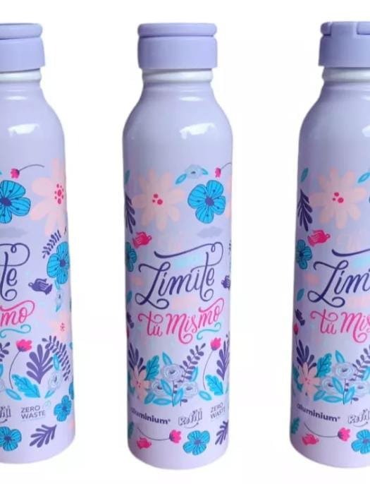 Producto - Botella aluminio floral