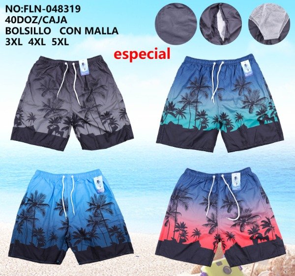 Producto - SHORT DE BAÑO ESPECIAL HOMBRE 319 (X6)