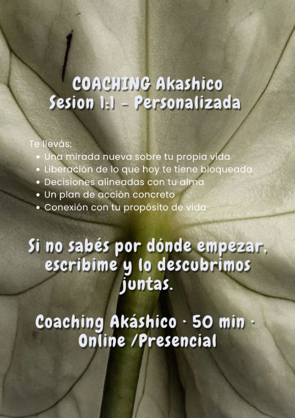 Producto - COACHING Akáshico 1:1 - 2