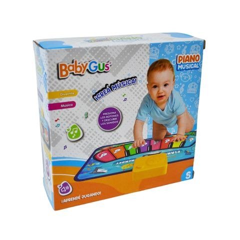 Producto - ALFOMBRA PIANO MUSICAL 45X30CM BABYGUS EN CAJA 16X16CM