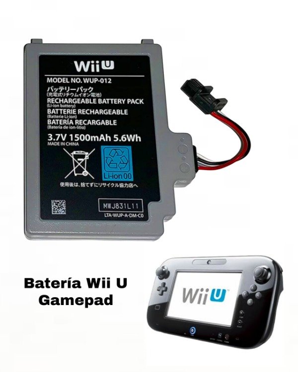 Producto - Batería Wii U Gamepad consola Nintendo Wii U