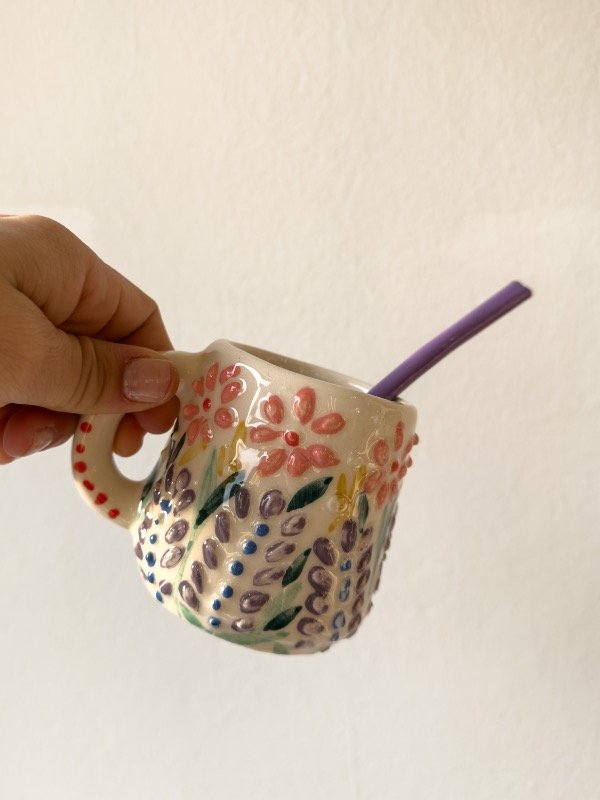 Producto - MATE CON ASA LAVANDA