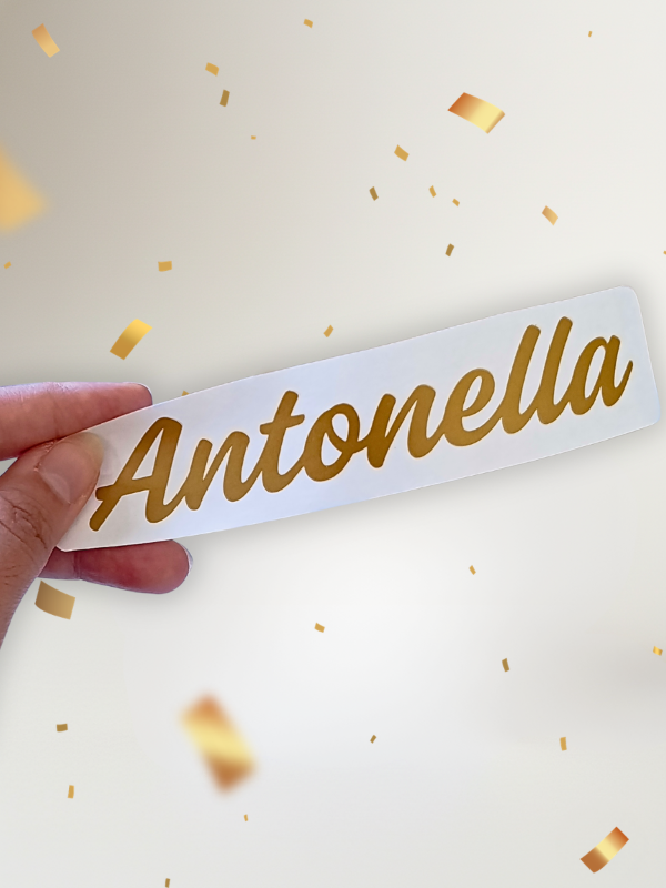 Producto - Nombres en Vinilo Personalizados