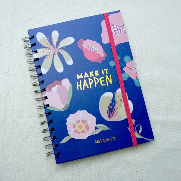 Producto - Cuaderno planner espiral 80 hjs + regla + stickers (Ibi Craft)
