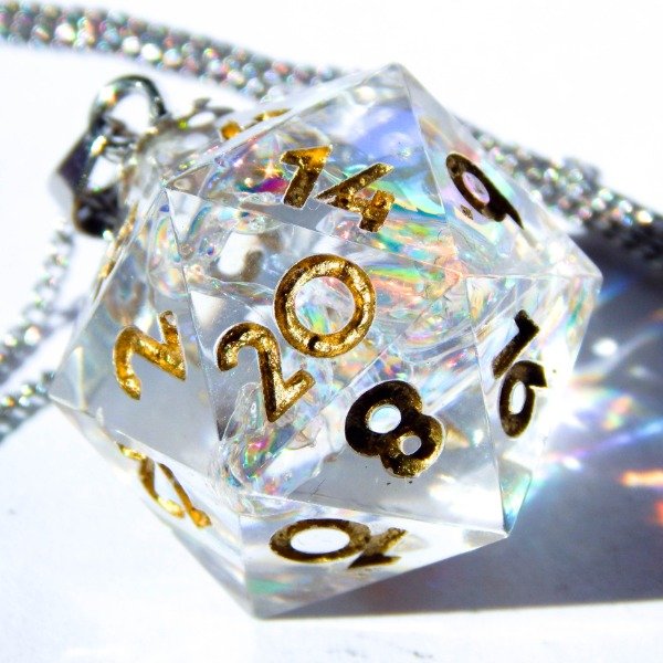 Producto - Collar D20: Golden Aurora