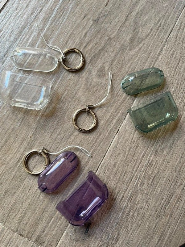 Producto - Funda TRANSPARENTE CON COLOR - Airpods Pro 3 - 2