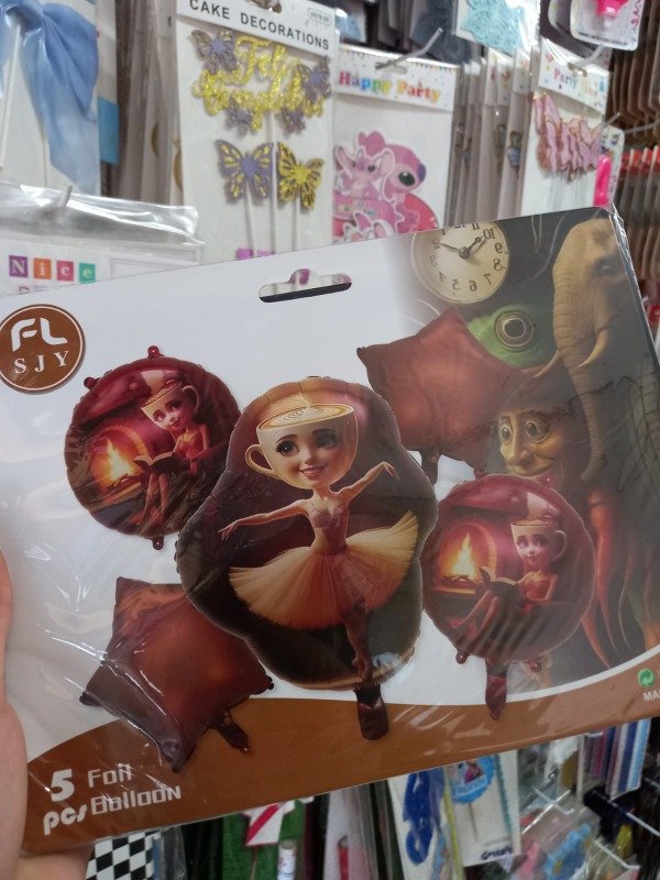 Producto - Set de globos Brainrot Ballerina capuchina