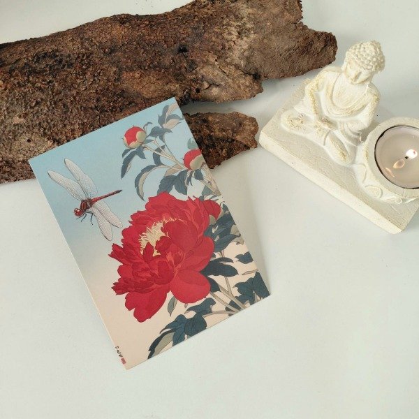 Producto - Tarjeta Armonía en flor roja