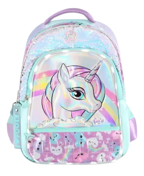 Producto - Mochila Footy Infantil Diseño Unicornio Holográfico