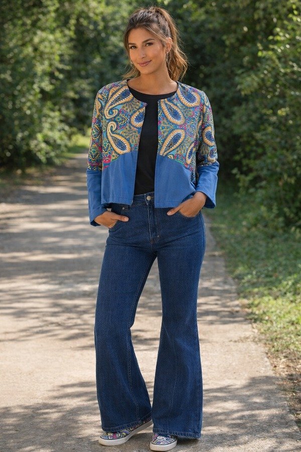 Producto - CHAQUETA GABARDINA COMBINADA - 0