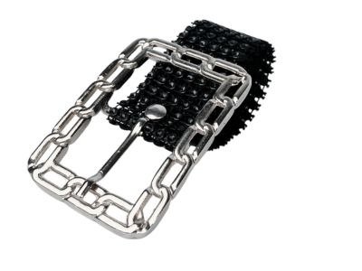 Producto - 105cm cinto strass rectangular encadenado Negro