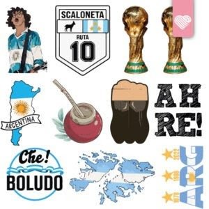 Producto - 8003 STICKERS INDIVIDUALES X10  ARGENTINIDAD